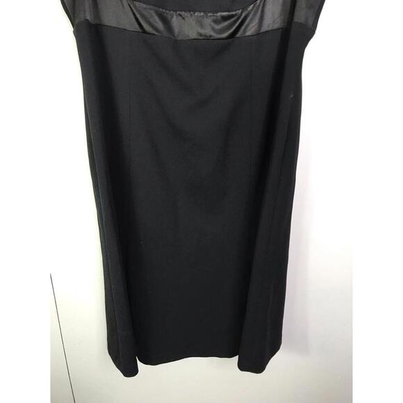 Bloomingdales Dress Womens 16 Babydoll Y2K 90s Formal Mini Retro Pin Up Black - Picture 3 of 7